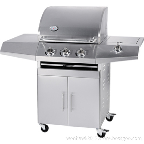 Newest! Three Main Burner Gas Barbecue Grill with Stainless Steel